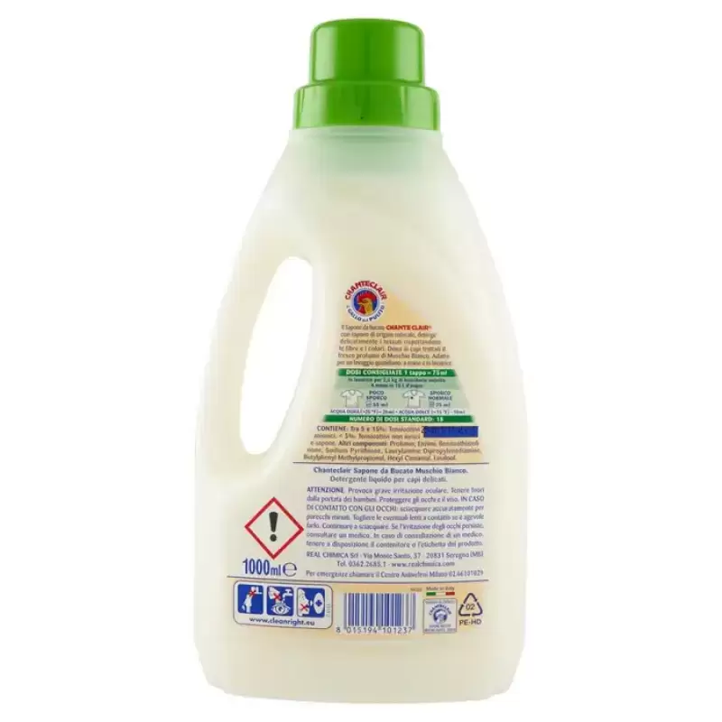 Chanteclair Săpun De Rufe Cu Mosc Alb 1000 ml Bax 12 buc.